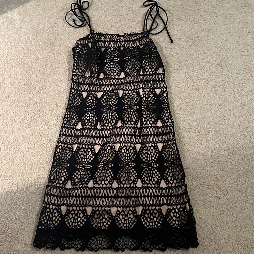 Adorable Black and Tan Dress